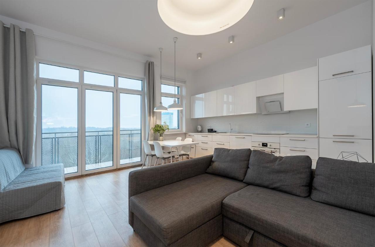 Apartamento Penthouse With A View Of Lodz & Free Parking Exterior foto